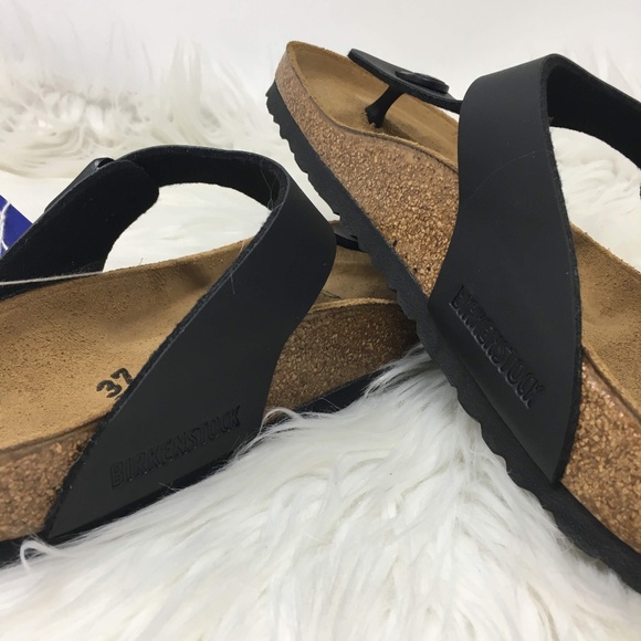 Birkenstock Gizeh Black Cork Thong Sandals - Picture 5 of 8